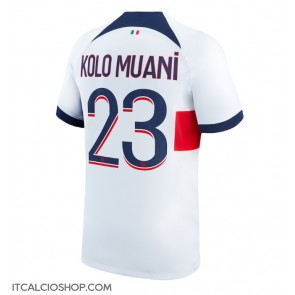 Paris Saint-Germain Randal Kolo Muani #23 Seconda Maglia 2023-24 Manica Corta